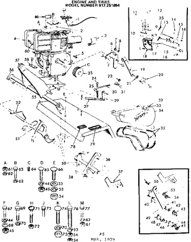 Engine and tines