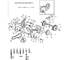 Craftsman 917251891 transmission and gauge wheels diagram
