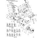 Craftsman 91725191 6 twin garden tractor/steering, and final drive diagram