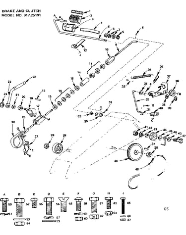6 twin garden tractor/brake and clutch
