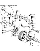 6 twin garden tractor/front axle
