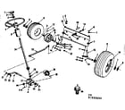 Craftsman 917252633 steering, front axle and wheels diagram