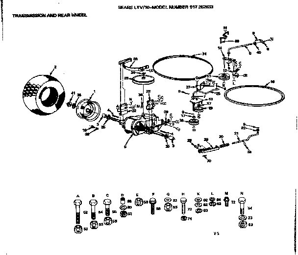 Transmission  rear wheel