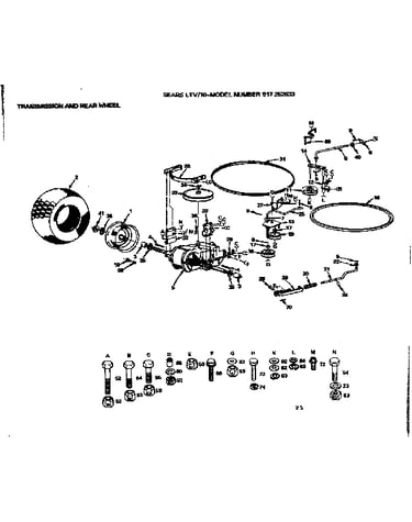 Transmission  rear wheel
