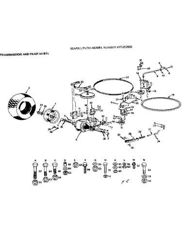Transmission  ear heel