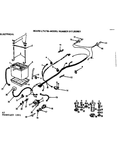 16 lawn tractor/electrical
