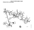 Craftsman 917252651 16 lawn tractor/steering front axle and wheels diagram