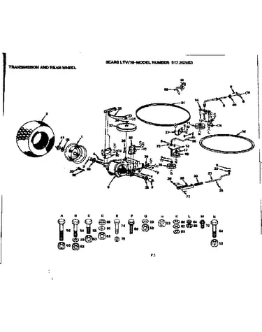 Transmission & rear wheel