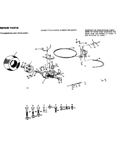 10/transmission & rear wheel