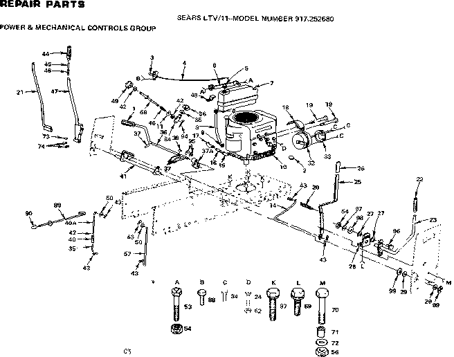Power & mechanical controls