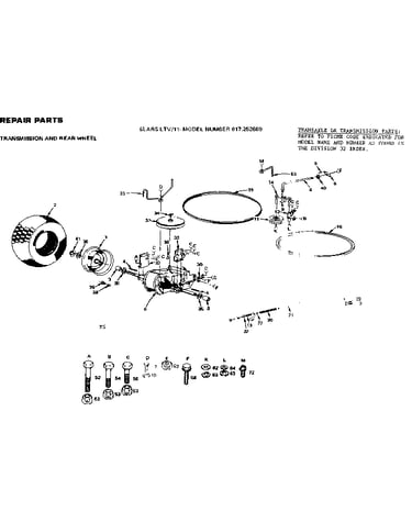 Transmission & rear wheel