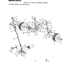 Craftsman 917252680 steering, front axle wheels diagram