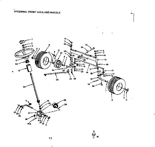 16/STEERING, FRONT AXLE AND WHEELS