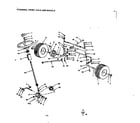 Craftsman 917252930 16/steering, front axle and wheels diagram