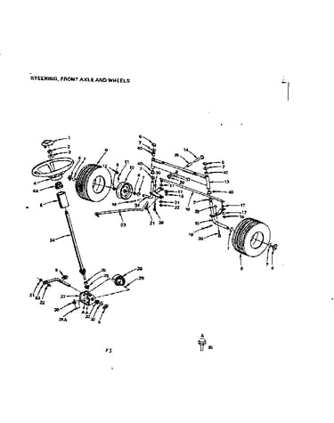 16/steering, front axle and wheels