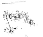 Craftsman 917252931 16/steering, front axle and wheels diagram