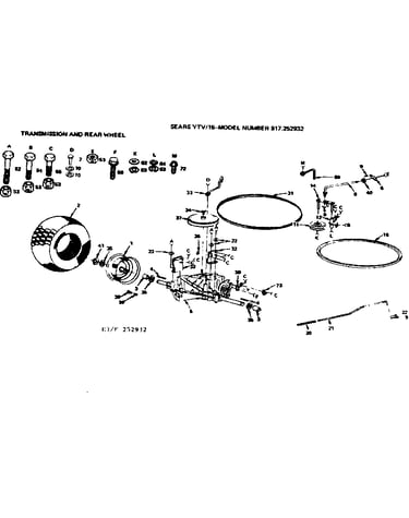Transmission & rear wheel
