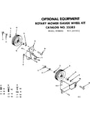 Rotary mower gauge wheel kit cat no. 25383