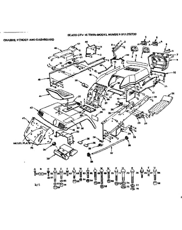Chassis fender and dashboard