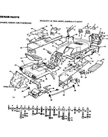 Chassis fender and dashboard