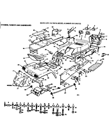 Chassis fender and dashboard