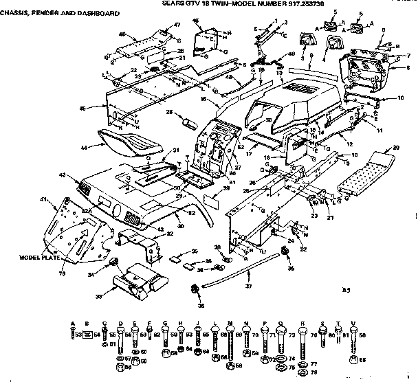 CHASSIS FENDER AND DASHBOARD