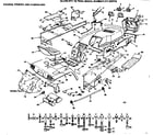 Craftsman 917253730 chassis fender and dashboard diagram