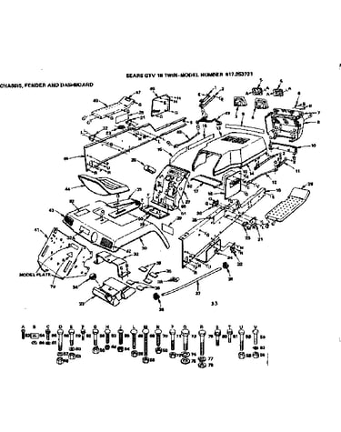 Chassis fender and dashboard