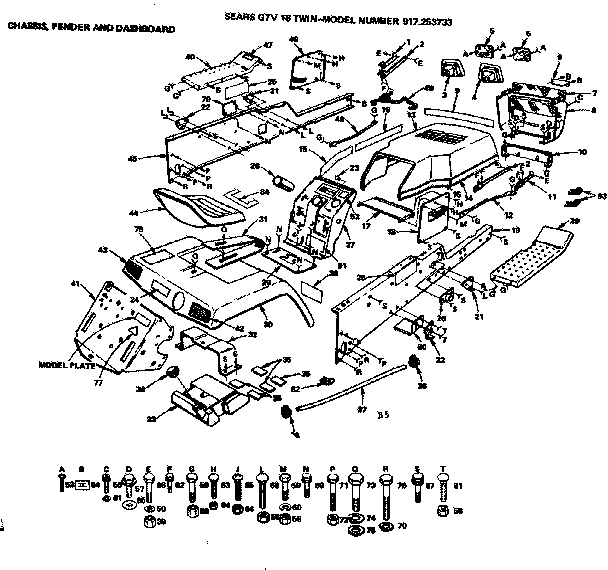 CHASSIS FENDER AND DASHBOARD