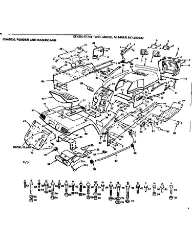 18 twin/chassis, fender and dashboard