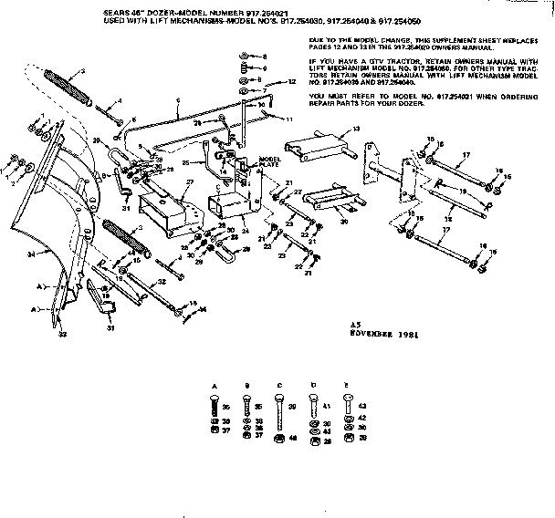 Replacement parts