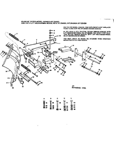 Replacement parts