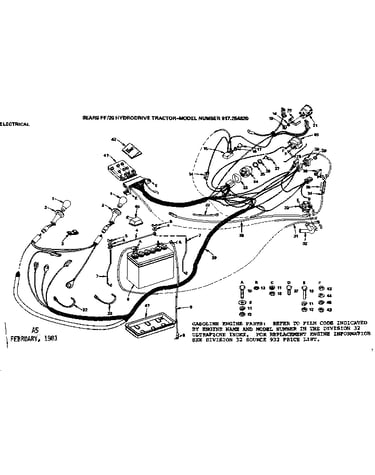 20 hydrodrive tractor/electrical