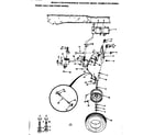 Craftsman 917254820 20 hydrodrive tractor/front axle and front wheel diagram