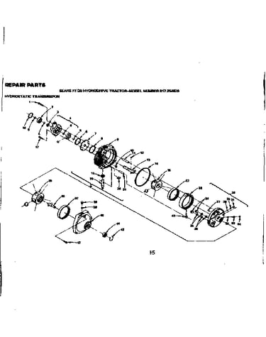 20 hydrodrive tractor/hydrostatic transmission