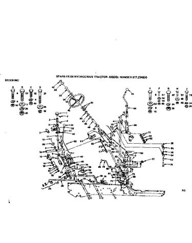 24 hydrodrive tractor/steering