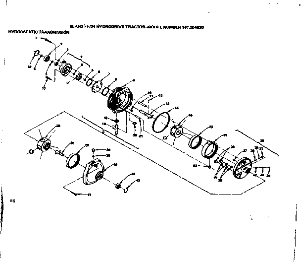 24 hydrodrive tractor/hydrostatic transmission