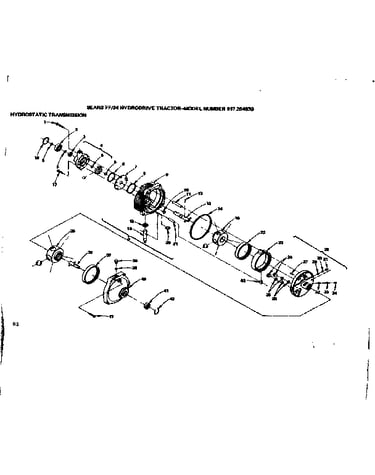24 hydrodrive tractor/hydrostatic transmission