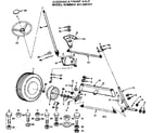 Craftsman 917255121 36 lawn tractor/steering & front axle diagram