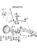 36 lawn tractor/steering & front axle