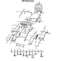 Craftsman 917255121 36 lawn tractor/fender, hood and grill diagram