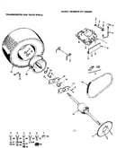 Transmission and rear wheel