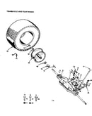 Transaxle and rear wheel