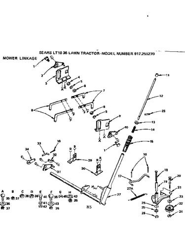 Mower linkage