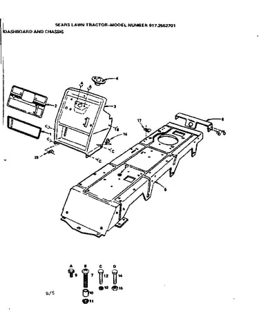 Dashboard and chassis