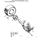Craftsman 9172552701 transaxle and rear wheel diagram