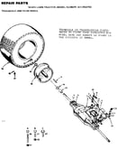 Transaxle and rear wheel