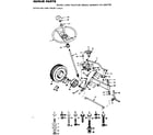 Craftsman 9172552702 steering and front axle diagram