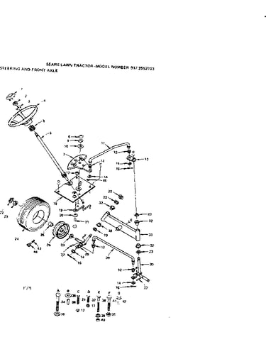 Steering and front axle