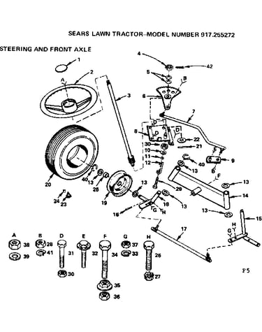 Steering and front axle